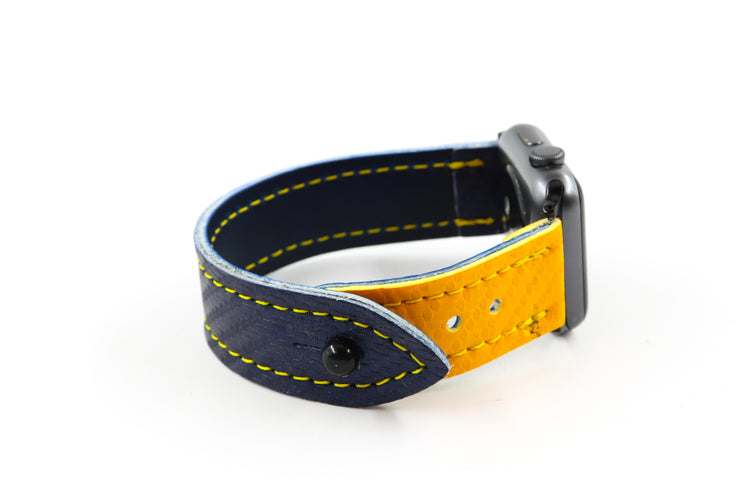 Beast Pads Blue/Yellow iWatch Band