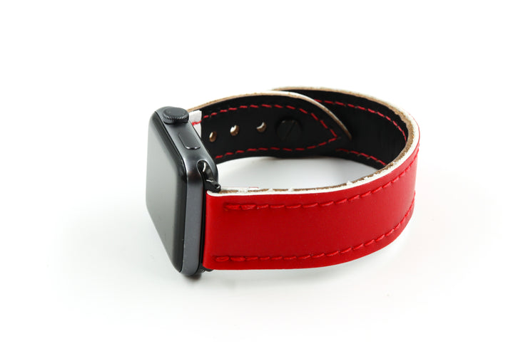 Detroit Red/White iWatch Band