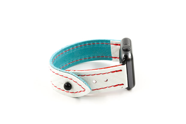 Seattle Teal/Red iWatch Band