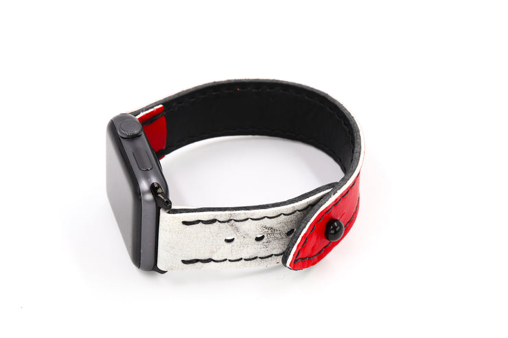 Chicago Red/White iWatch Band