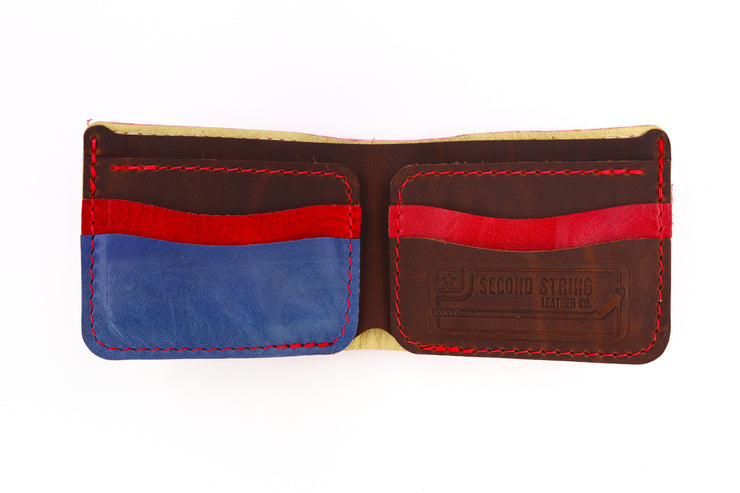 New York Two 6 Slot Bi-Fold Wallet