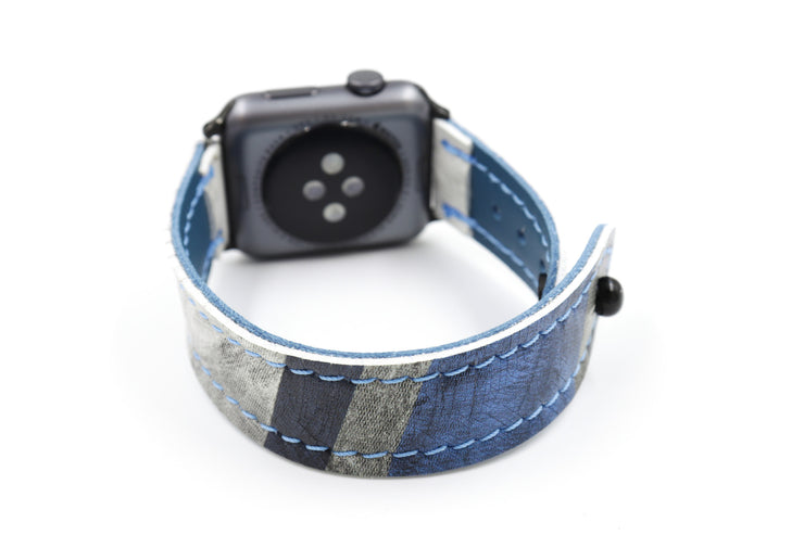 Winnipeg 1 White/Blue iWatch Band