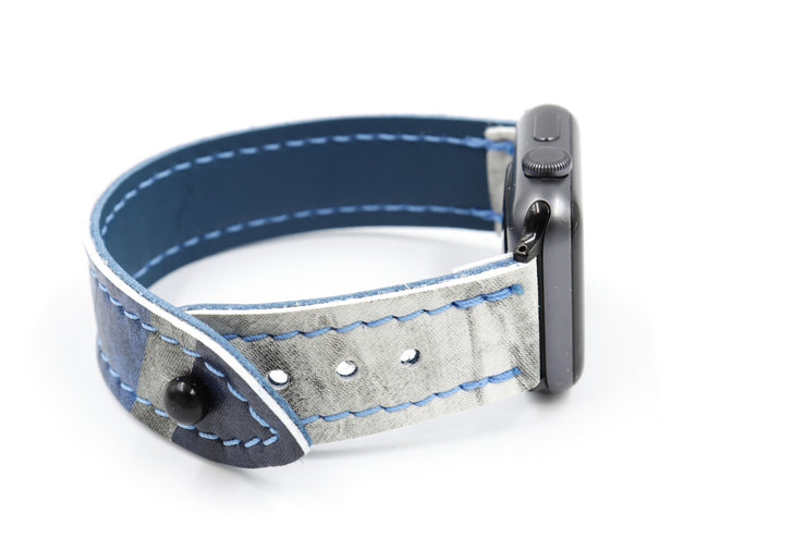 Winnipeg 1 White/Blue iWatch Band