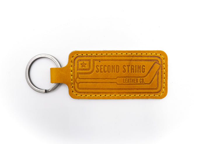 Singing The Blues Blocker 2 White Keychain