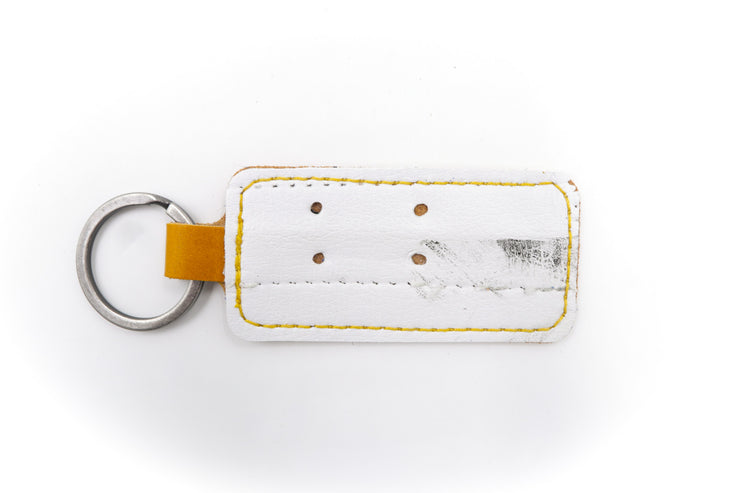 Singing The Blues Blocker 2 White Keychain