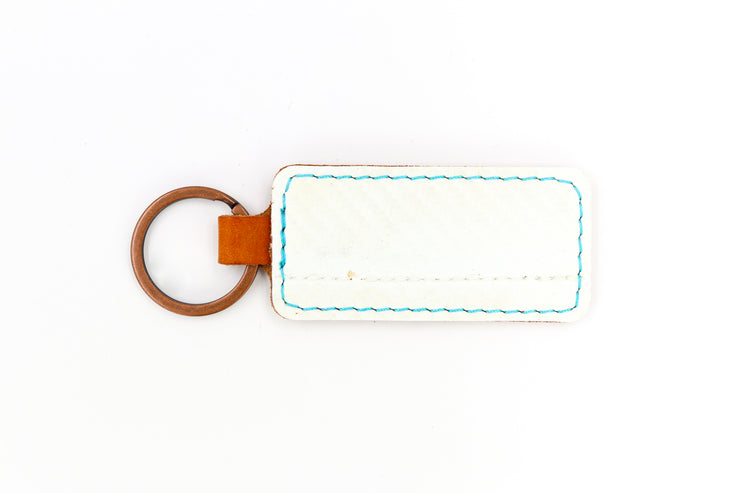 San Jose White/Orange Keychain