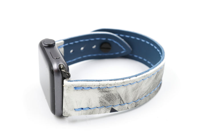 Winnipeg 1 White/Blue iWatch Band