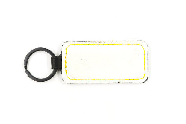 Boston White Keychain