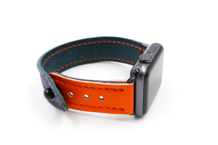 New York Blocker Blue/Orange iWatch Band