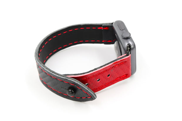 Brians Outlaw Black/Red iWatch Band