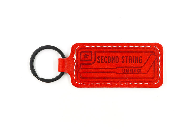 Detroit White Keychain