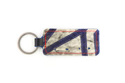 Montreal White/Blue Keychain