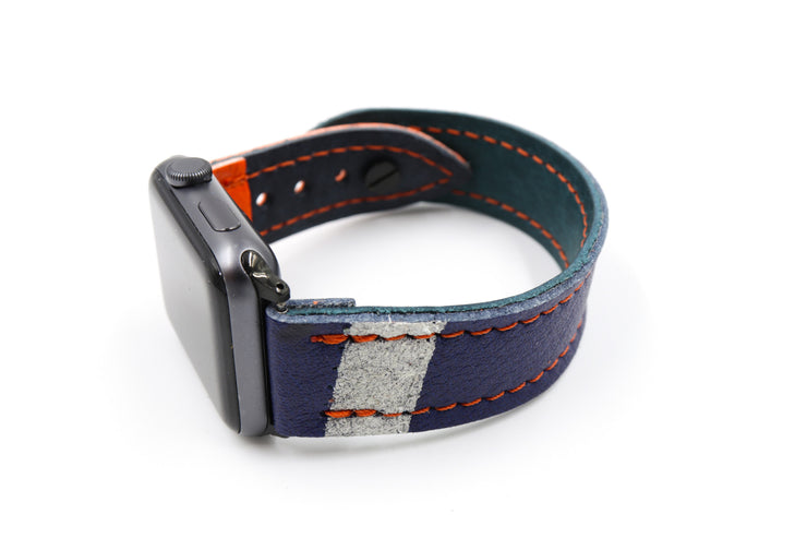 New York Blocker Blue/Orange iWatch Band