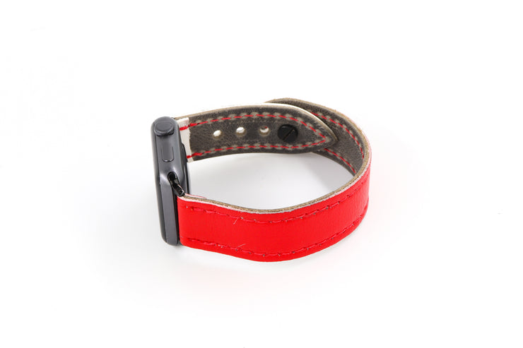 Detroit Red/White iWatch Band