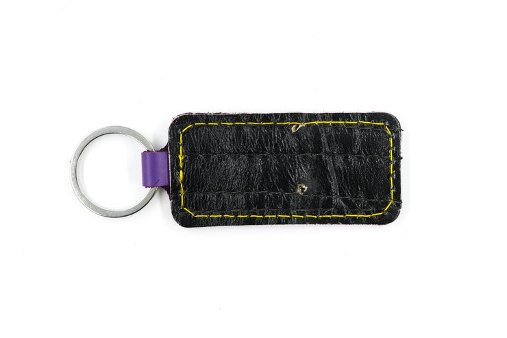 Vintage Cooper Purple/Black Keychain
