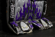 Beast Pads Silver/Purple Keychain