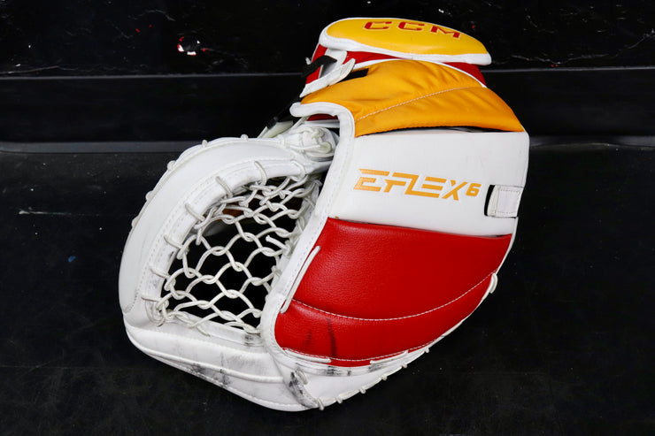 Calgary White/Yellow/Red Keychain