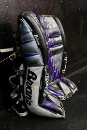 Beast Pads Silver/Purple Keychain