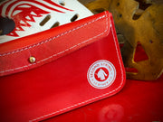 Red Travel Clutch Wallet