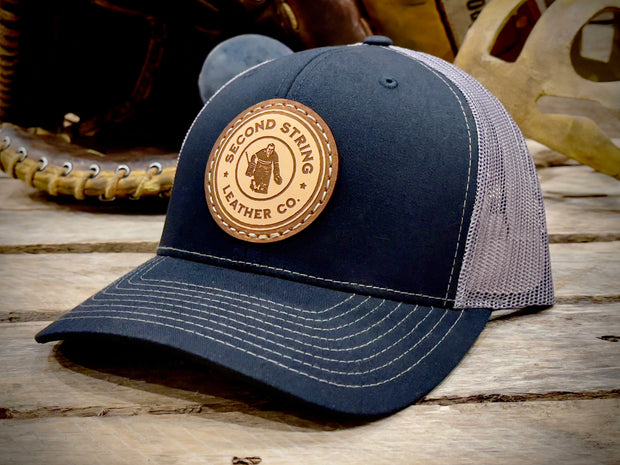 Black Trucker Hat With Charcoal Mesh Back