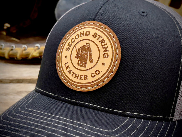 Black Trucker Hat With Charcoal Mesh Back