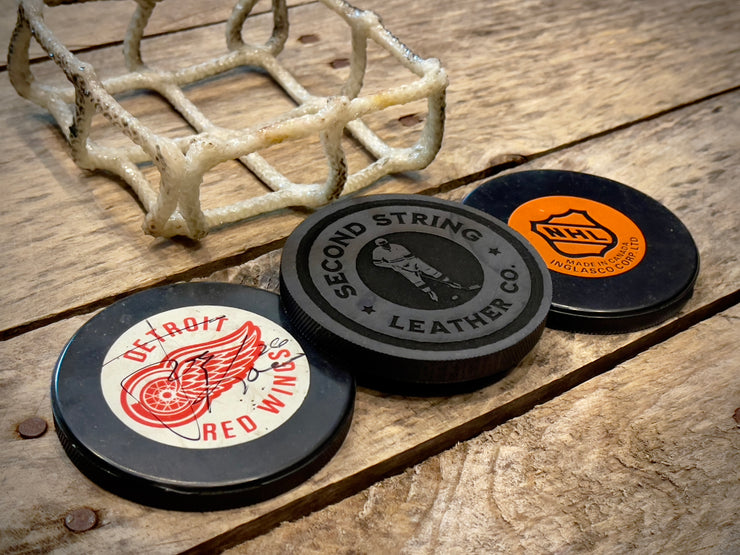 Hat Trick Puck Coaster Set (Signed By Joey Kocur)