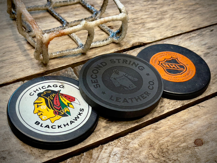 Hat Trick Puck Coaster Set