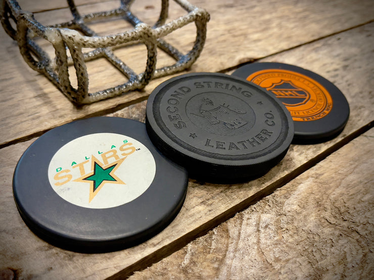 Hat Trick Puck Coaster Set - Dallas