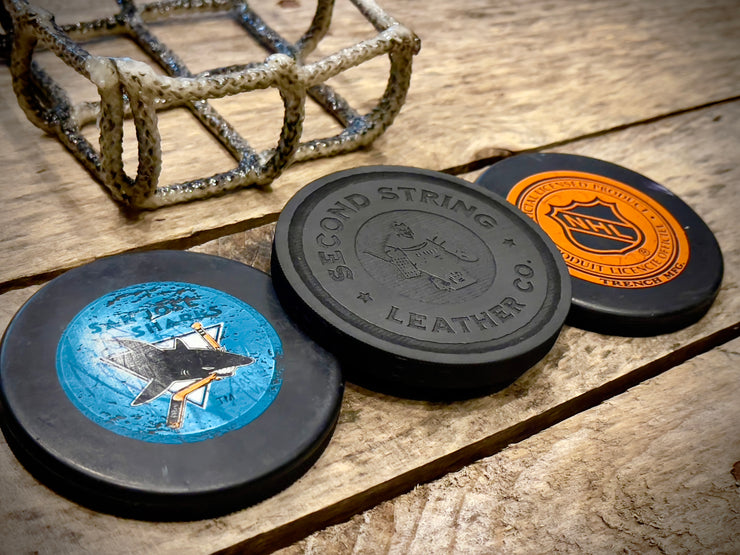 Hat Trick Puck Coaster Set - San Jose