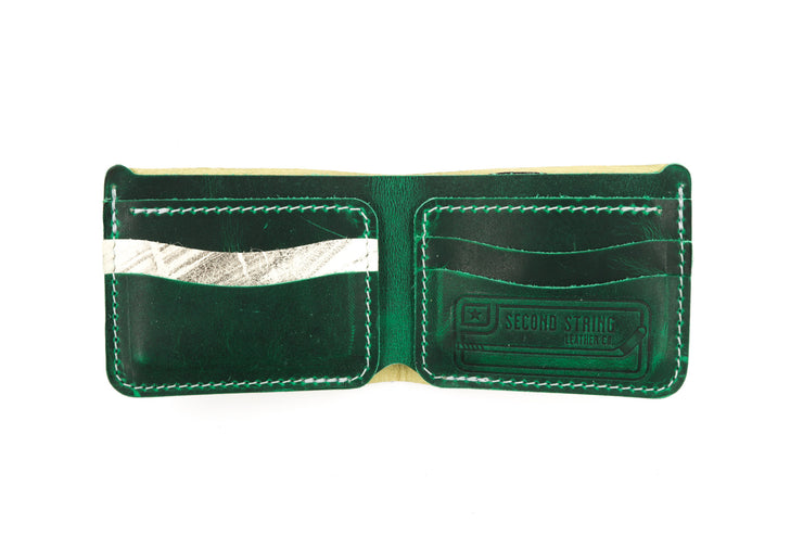 Koho Vintage Green 6 Slot Bi-Fold Wallet
