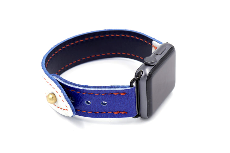 Heaton Helite IV Blue/Blk Glove WHITE/BLUE iWatch Band