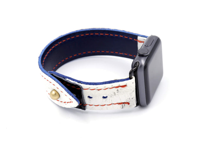 Heaton Helite IV Blue/Blk Glove WHITE/BLACK iWatch Band
