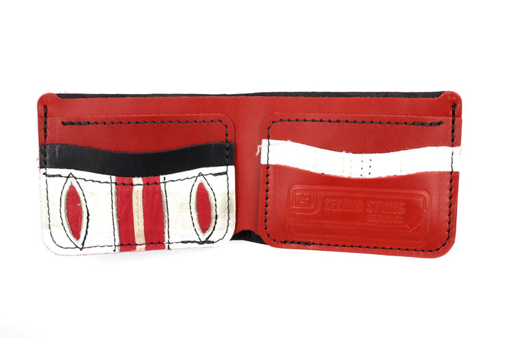 Cooper Red/White 6 Slot Bi-Fold Wallet
