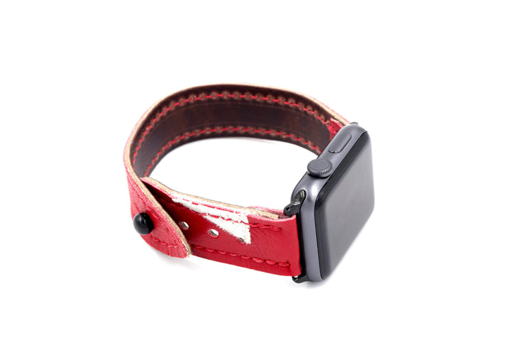 The Badger Collection Red iWatch Band