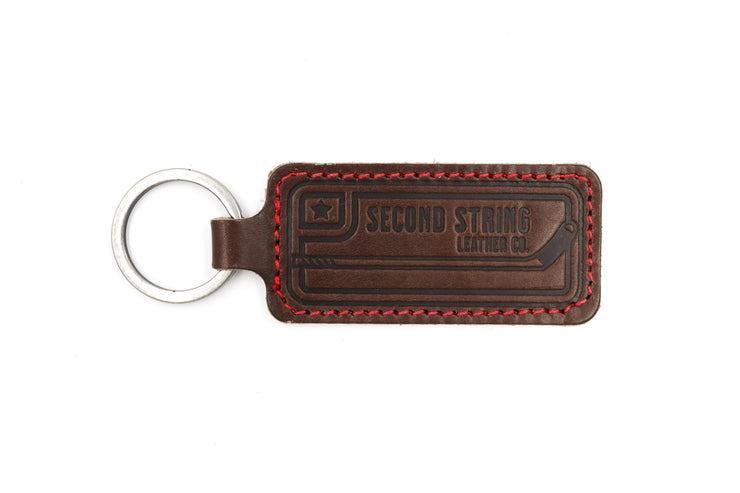 Cooper Red and White Keychain