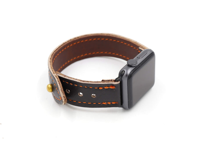 Vintage Vaughn Collection Black iWatch Band