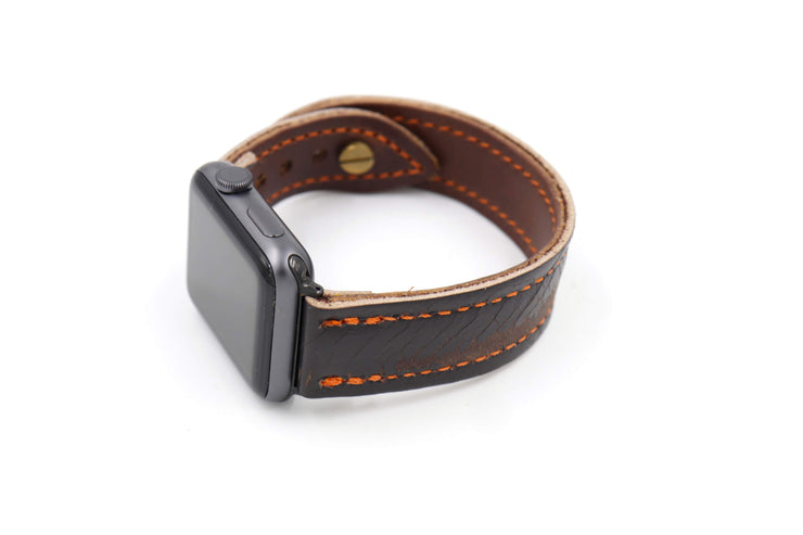 Vintage Vaughn Collection Black iWatch Band