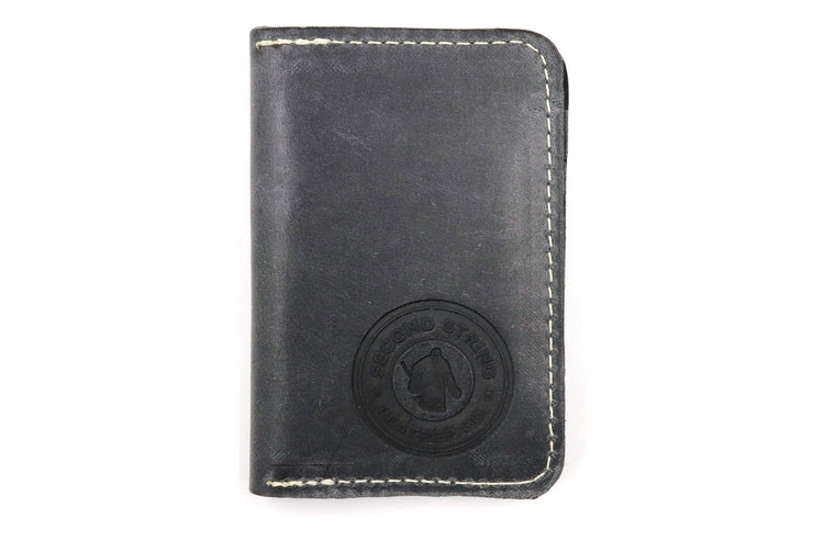 Cooper Jr Waffle Black 6 Slot Wallet