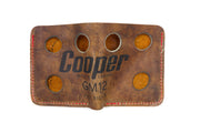 Cooper GM12 Waffle Black 6 Slot Square Wallet