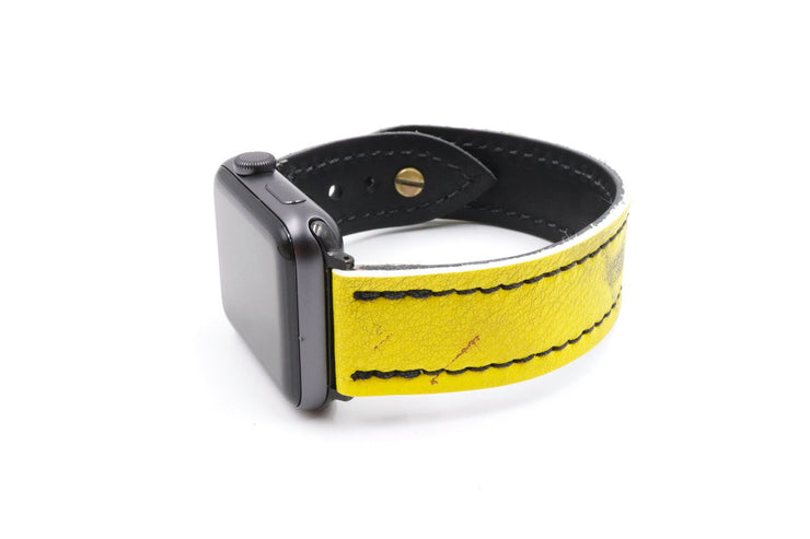 Silver Lining Yellow/Black iWatch Band