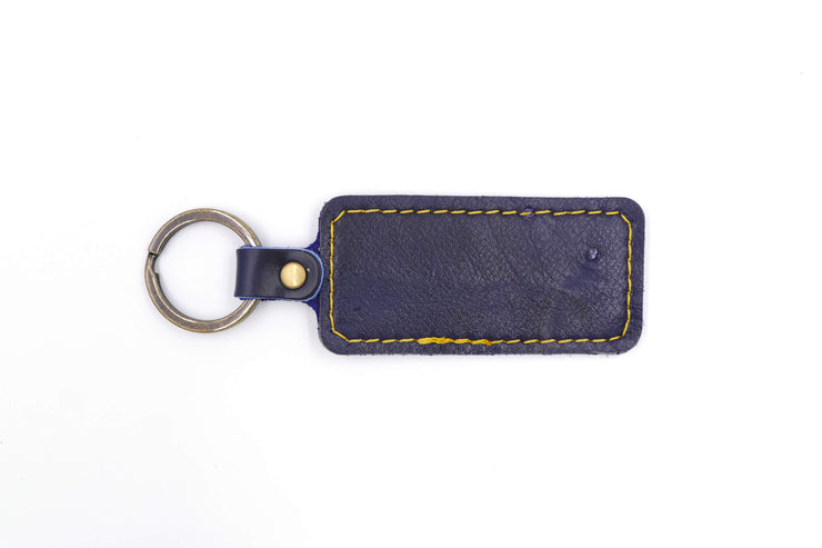 Big Blue Collection Leather Keychain