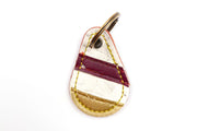 Fighting Eagle Maroon/White/Gold Keychain