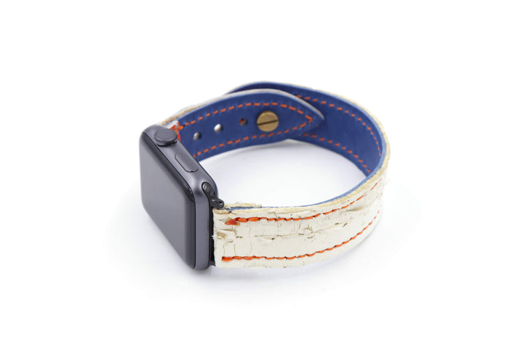 Hall Of Fame Collection White/Orange iWatch Band
