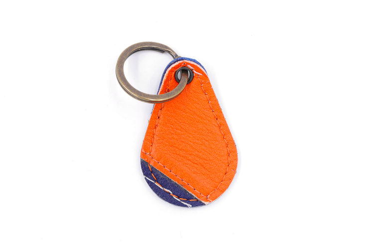 The Cat Pad Collection Orange/Navy Keychain