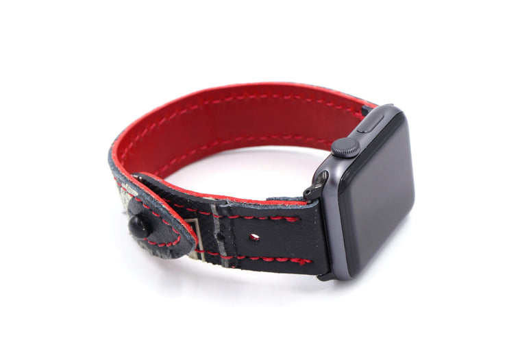 The Spider Collection Black/White iWatch Band