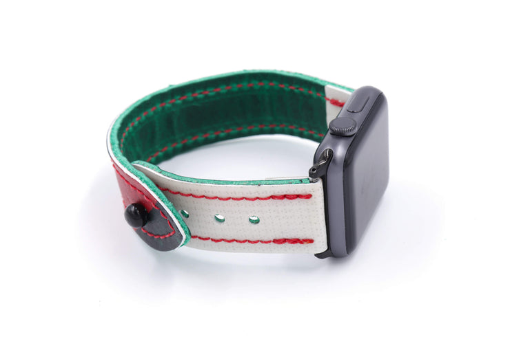 Into The Wild Collection White/Red iWatch Band