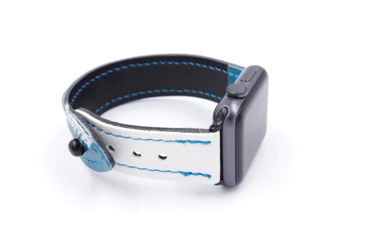 Shark Tank Collection TEAL/WHITE iWatch Band