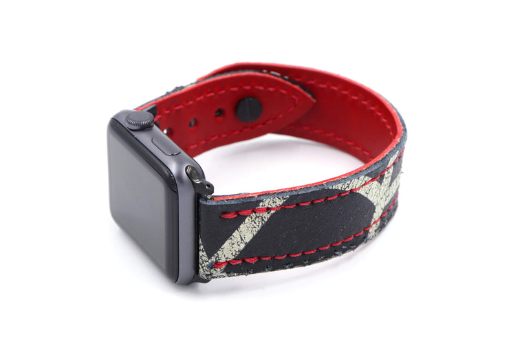 The Spider Collection Black/White iWatch Band