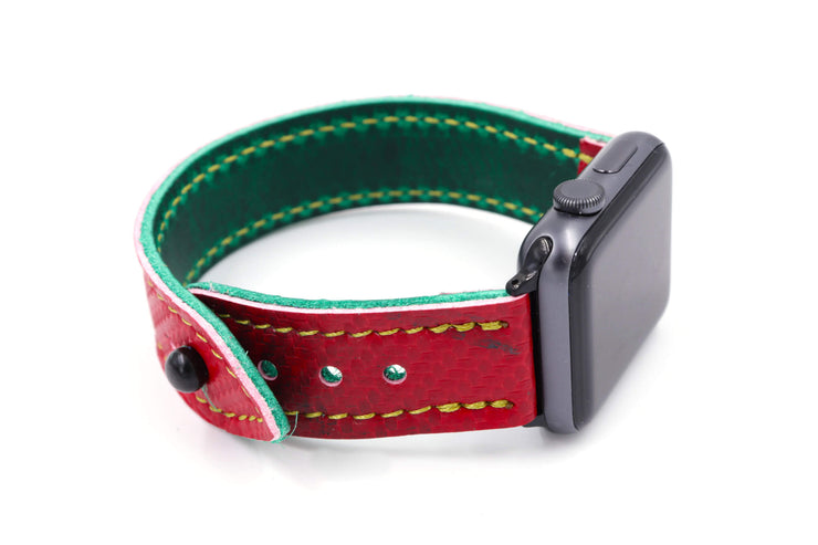 Green Machine Collection RED iWatch Band