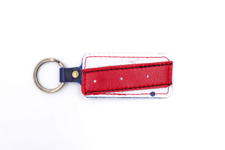 USA Collection Blocker Red/White Keychain